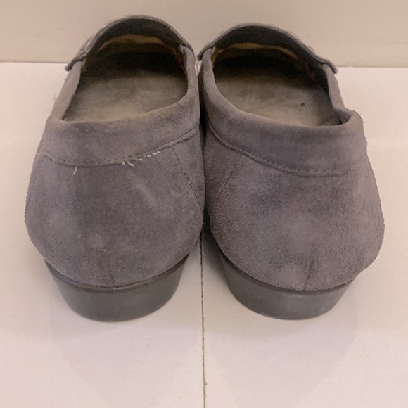Aerosoles gray/ blue 💯 suede flat/ loafers with stones. Padded insole. Size 8. - Picture 5 of 9
